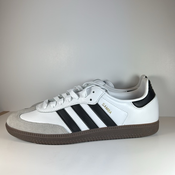 Adidas Samba OG White / Black Sneakers Women’s Size 8.5 - Picture 2 of 13